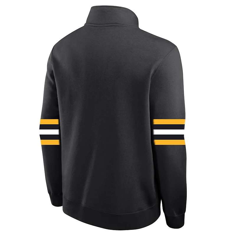 Pull en molleton demi-zippé Nike Black Army Knights West Point Classic Collection Club pour homme