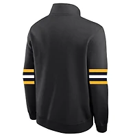 Pull en molleton demi-zippé Nike Black Army Knights West Point Classic Collection Club pour homme