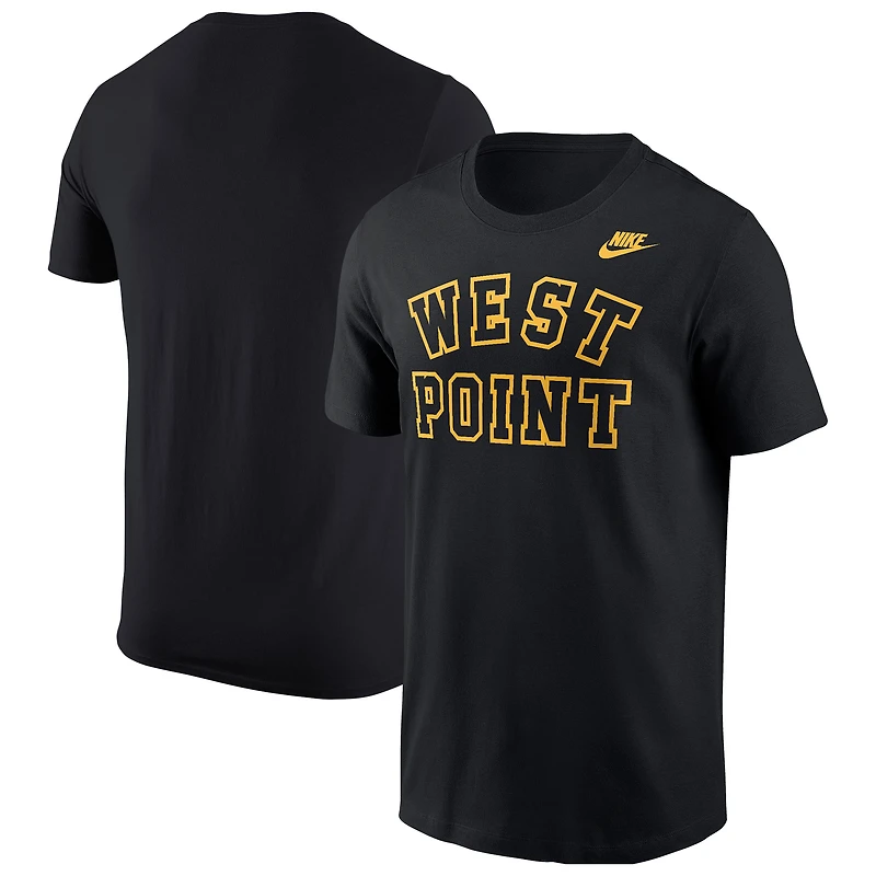 T-shirt Nike Black Army pour homme, motif Knights, collection West Point Classic