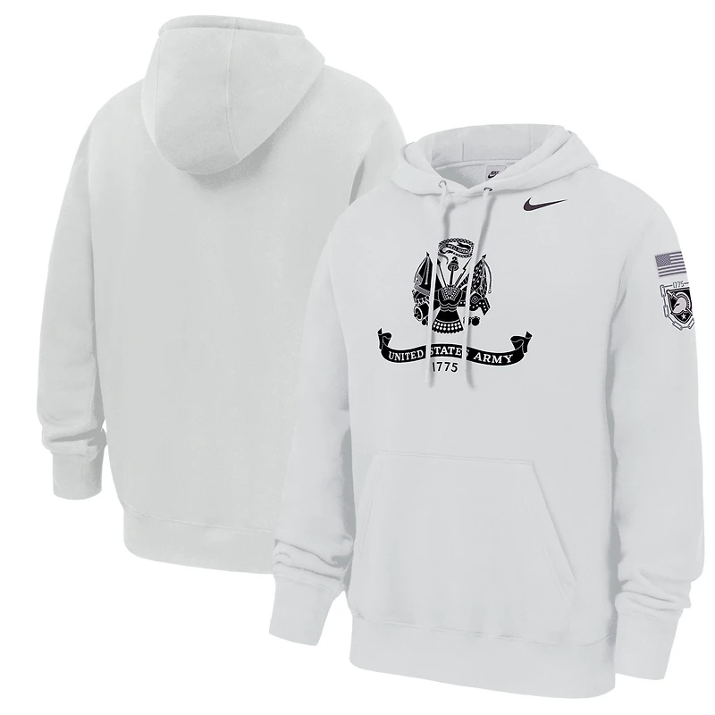 Men's Nike Gray Army Black Knights 250 Collection Club Fleece Hoodie