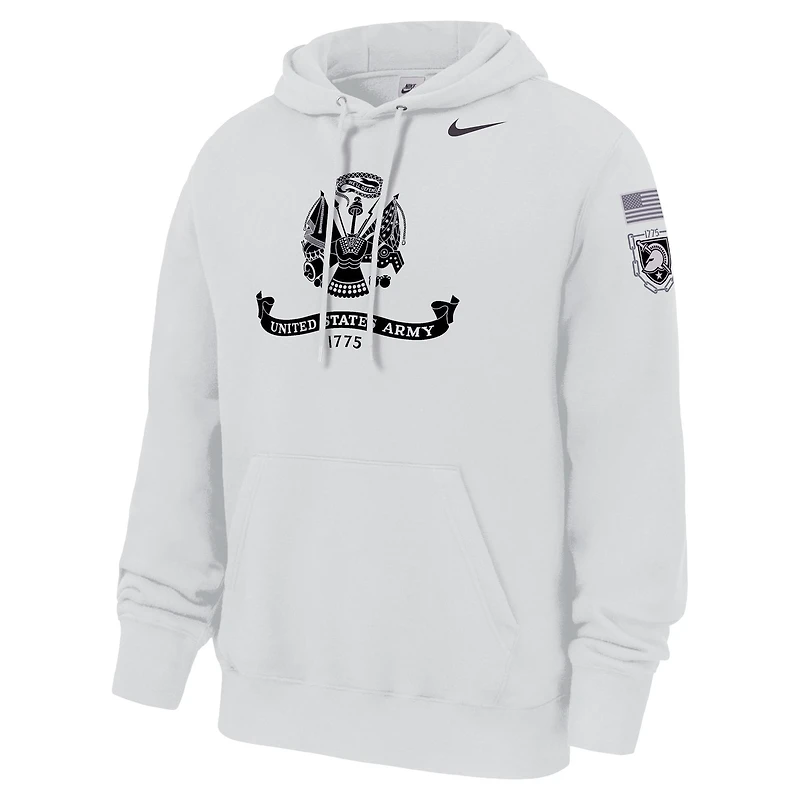 Men's Nike Gray Army Black Knights 250 Collection Club Fleece Hoodie