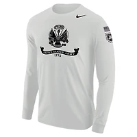 Men's Nike Gray Army Black Knights 250 Collection Long Sleeve T-Shirt