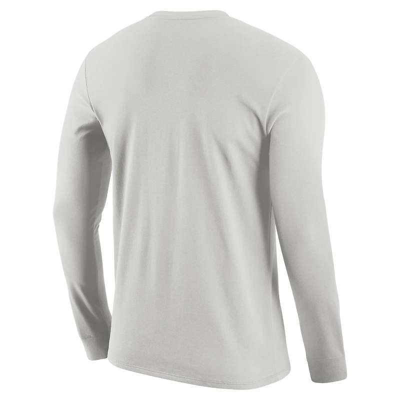 Men's Nike Gray Army Black Knights 250 Collection Long Sleeve T-Shirt