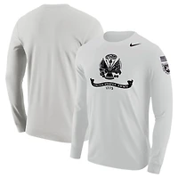 Men's Nike Gray Army Black Knights 250 Collection Long Sleeve T-Shirt