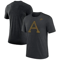 Men's Nike Heather Charcoal Army Black Knights West Point Classic Collection Tri-Blend T-Shirt
