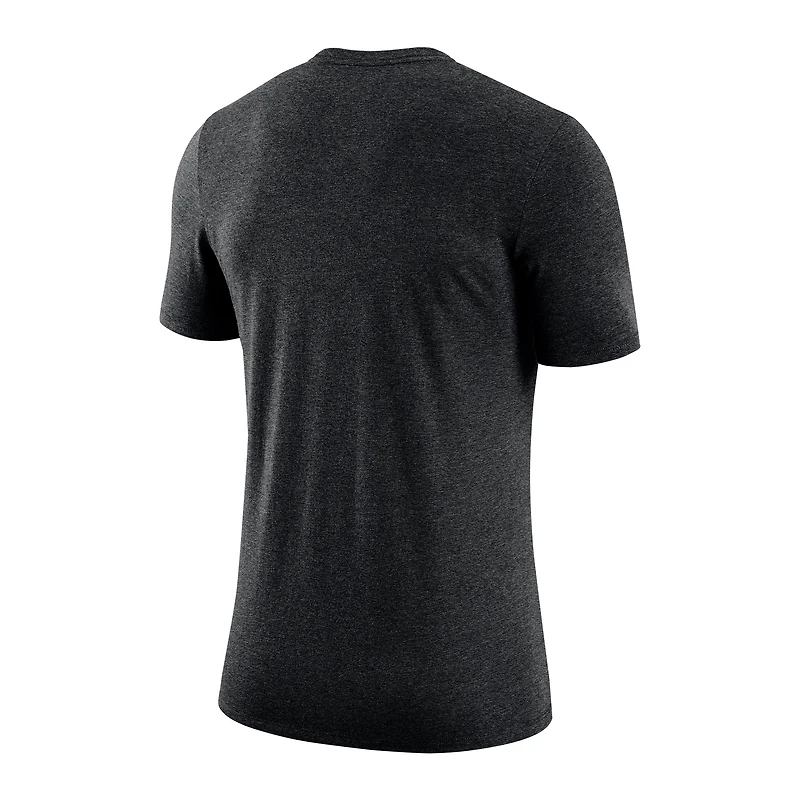 T-shirt Nike Heather Charcoal Army Black Knights pour homme, collection classique West Point, mélange tricolore