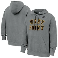 Men's Nike Heather Gray Army Black Knights West Point Classic Collection Club Hoodie