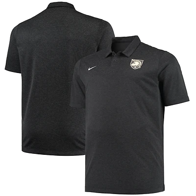 Polo de performance Nike pour hommes Heathered Black Army Knights Big & Tall