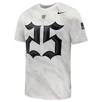 Men's Nike #25 White Army Black Knights 250 Collection Replica Jersey T-Shirt