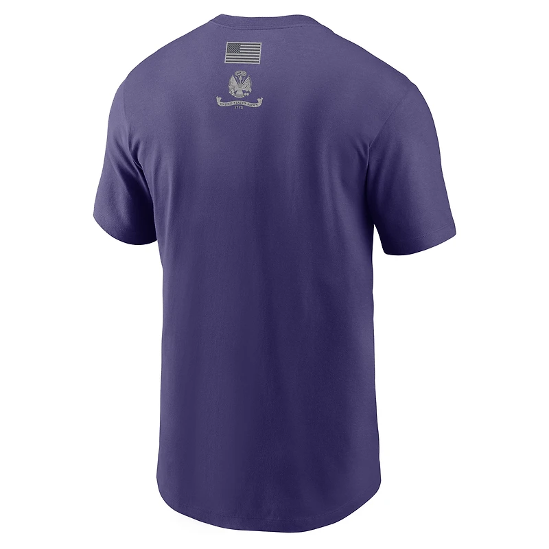 Men's Nike Purple Army Black Knights 250 Collection Dri-FIT Legend T-Shirt