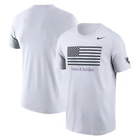 T-shirt Nike Dri-FIT pour homme, collection Black Knights Army 250, blanc militaire