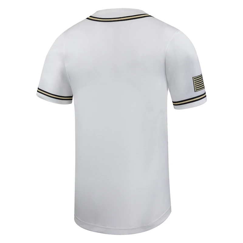 Men's Nike White Army Black Knights Replica Baseball Jersey