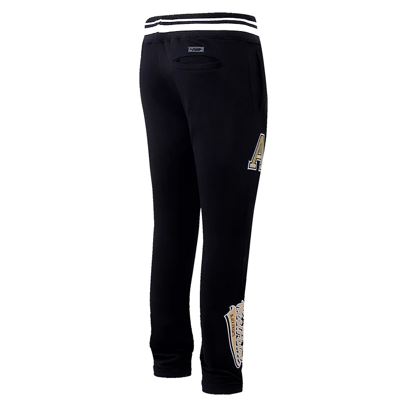 Men's Pro Standard Black Army Knights Script Tail Fleece Sweatpants