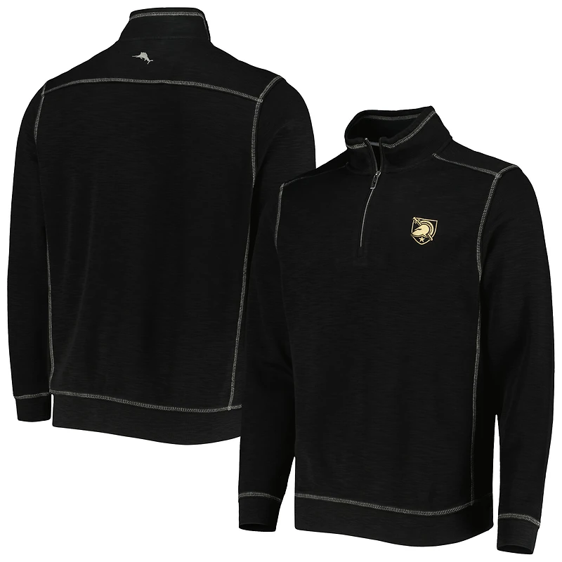 Tommy Bahama Black Army Knights Sport Tobago Bay Tri-Blend Mock Neck Half-Zip Jacket