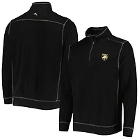 Tommy Bahama Black Army Knights Sport Tobago Bay Tri-Blend Mock Neck Half-Zip Jacket
