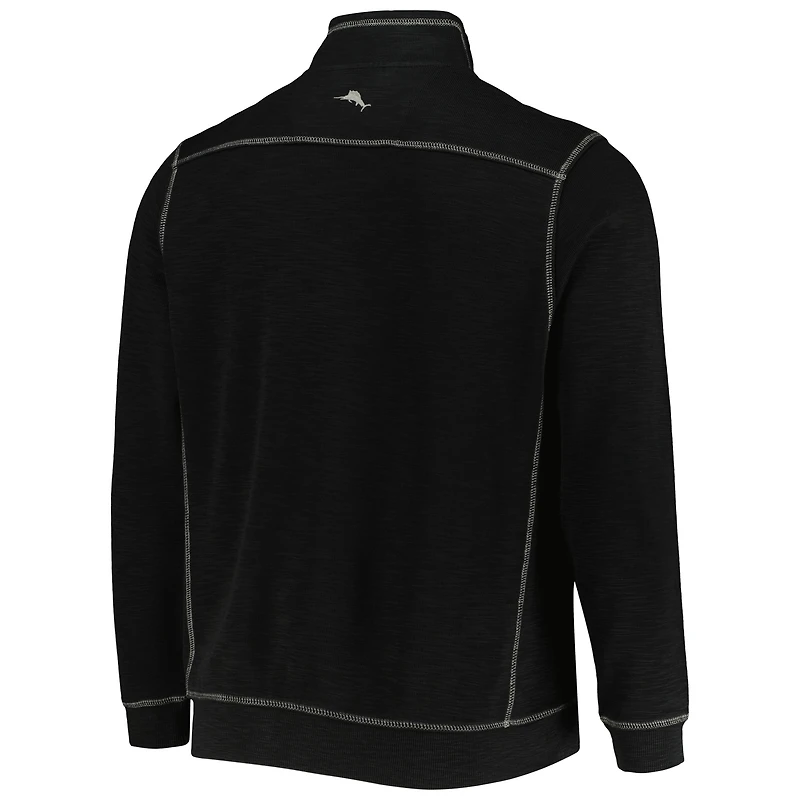 Tommy Bahama Black Army Knights Sport Tobago Bay Tri-Blend Mock Neck Half-Zip Jacket