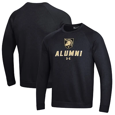 Men's Under Armour Black Army Knights Alumni Rival Fleece Pullover Sweatshirt