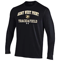 Men's Under Armour  Black Army Knights Track & Field Performance Long Sleeve T-Shirt