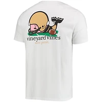 Vineyard Vines White Army Black Knights Football Whale T-shirt pour homme
