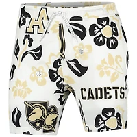 Men's Wes & Willy  White Army Black Knights Vault Tech Swimming Trunks