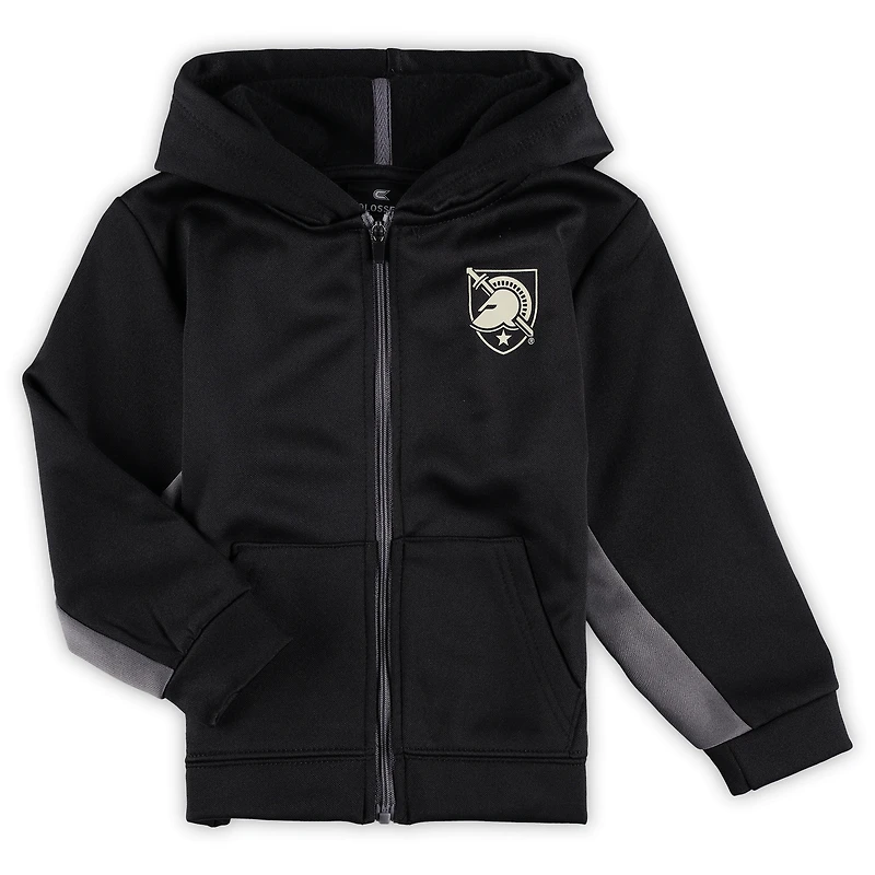 Toddler Colosseum Black/Gray Army Black Knights Shark Full-Zip Hoodie Jacket & Pants Set