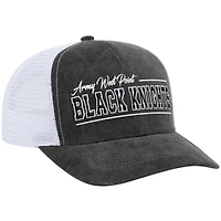 Unisex Colosseum  Gray Army Black Knights Billy 2400 Adjustable Trucker Hat