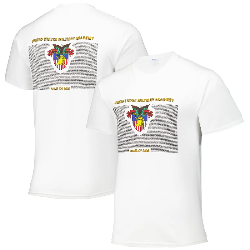 Unisex  White Army Black Knights West Point Class of 2028 Reception Day T-Shirt