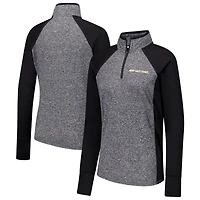 Veste à glissière quart de tour raglan Army Black Knights Finalist pour femme, noir/gris chiné