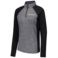 Veste à glissière quart de tour raglan Army Black Knights Finalist pour femme, noir/gris chiné