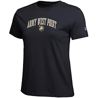 Women's Champion  Black Army Knights Arched Over Logo T-Shirt