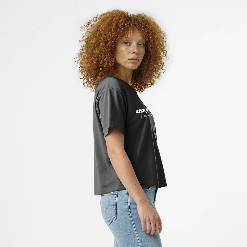T-shirt à logo domicile Black Knights de l'armée noire féminine Champion