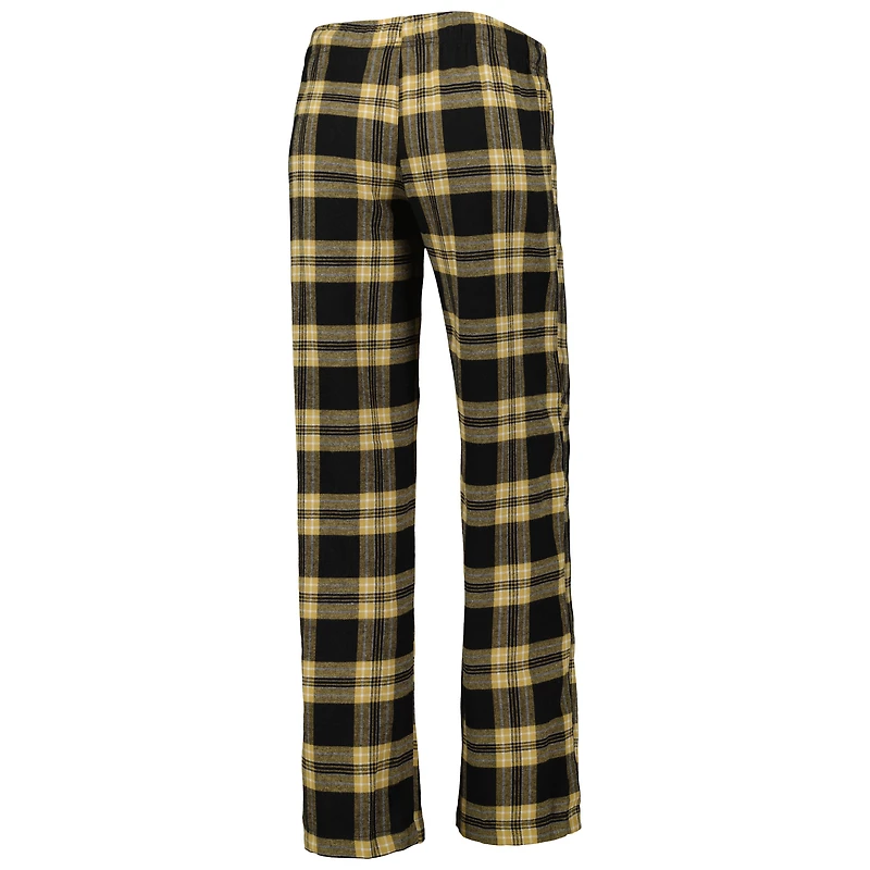 Women's Concepts Sport Black/Gold Army Black Knights Badge T-Shirt & Flannel Pants Sleep Set