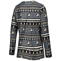 Ensemble pyjama Concepts Sport pour femme, pull moche Black Army Knights, manches longues et pantalon.
