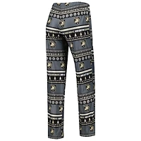 Women's Concepts Sport Black Army Knights Ugly Sweater Holiday Long Sleeve Top & Pants Sleep Set