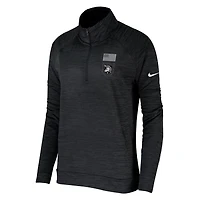 Women's Nike Black Army Knights 250 Collection Pacer Quarter-Zip Jacket