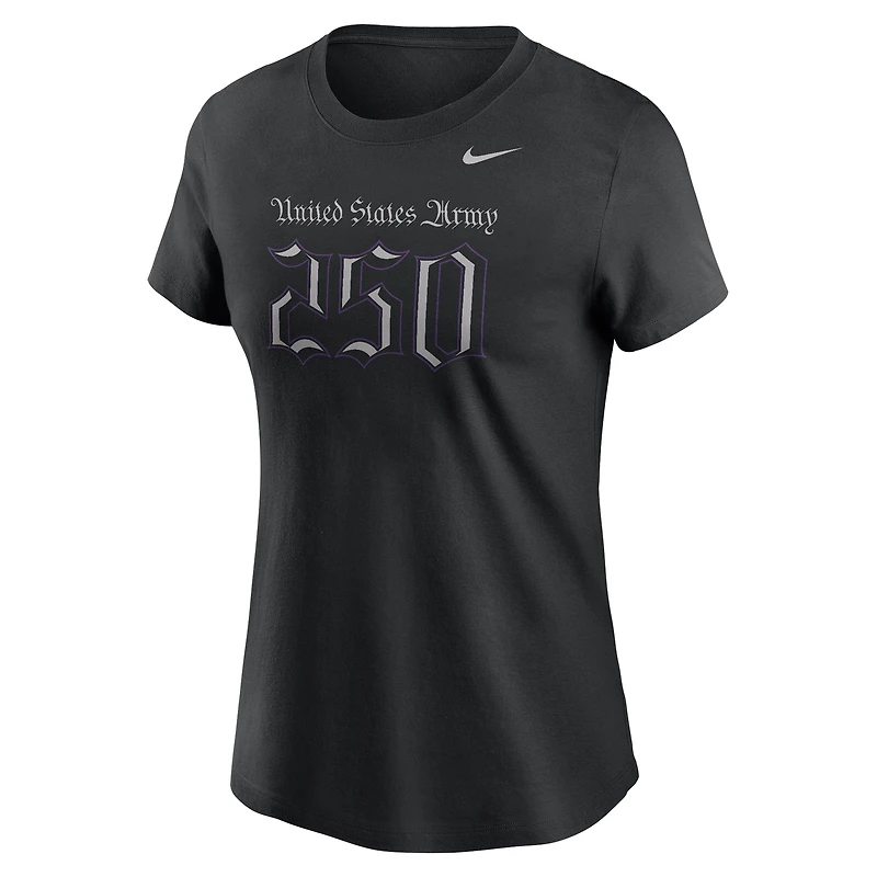 Women's Nike Black Army Knights 250 Collection T-Shirt