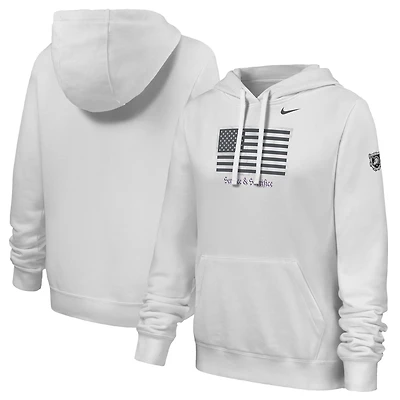 Women's Nike White Army Black Knights 250 Collection Service & Sacrifice Hoodie