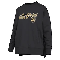 Women's Pressbox Black Army Knights Bonanza Chenille Harper Script Sweatshirt