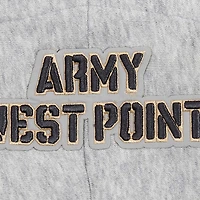 Pull à capuche court en polaire Pro Standard Heather Grey Army Black Knights Script Tail pour femmes