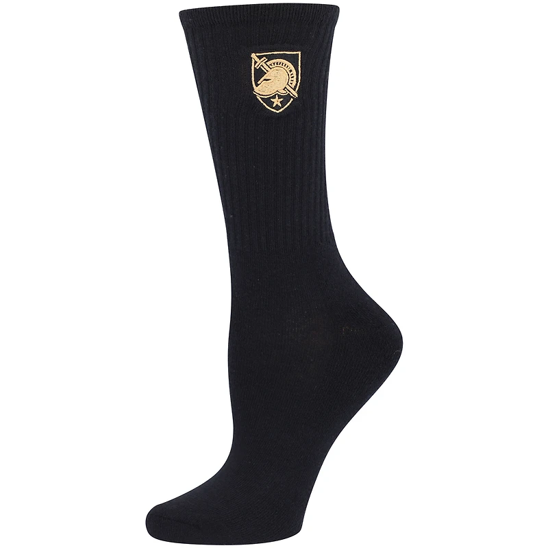 Lot de 2 paires de chaussettes noires/blanches Army Black Knights ZooZatz pour femmes