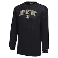 Youth Champion Black Army Knights Arch Over Logo Long Sleeve T-Shirt