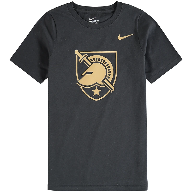 Youth Nike Anthracite Army Black Knights Cotton Logo T-Shirt