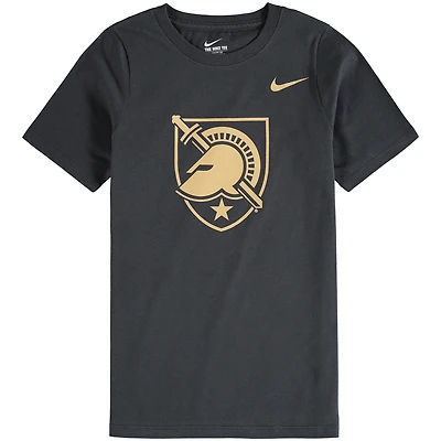 Youth Nike Anthracite Army Black Knights Cotton Logo T-Shirt