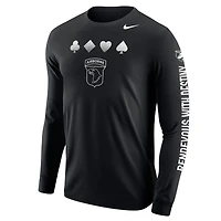 T-shirt à manches longues Nike Black Army Knights 2024 Rivalry Collection pour jeunes