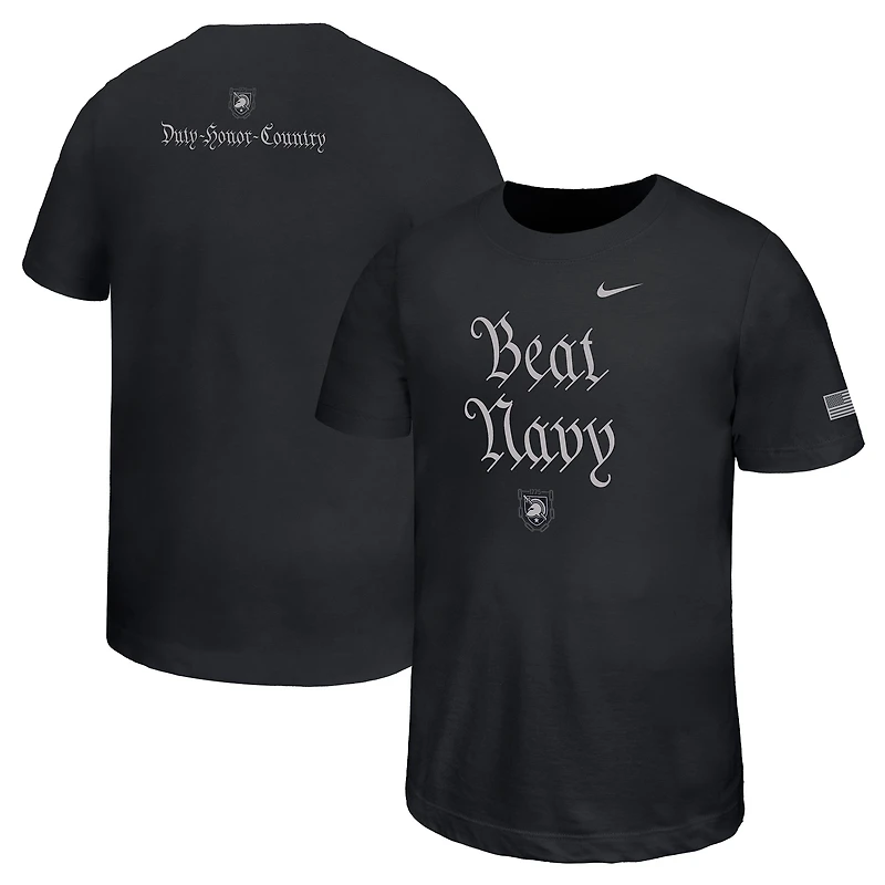 Youth Nike  Black Army Knights 250 Collection "Beat Navy" T-Shirt