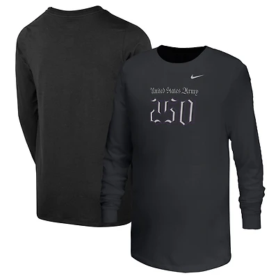 Youth Nike  Black Army Knights 250 Collection Long Sleeve T-Shirt