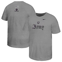 T-shirt Nike pour enfant, gris armée, Black Knights, collection Army 250, logo script