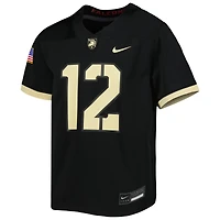 Maillot de football Nike #12 Black Army Knights 1ère Division blindée Old Ironsides Intouchable pour jeune