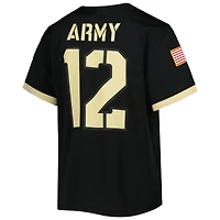 Maillot de football Nike #12 Black Army Knights 1ère Division blindée Old Ironsides Intouchable pour jeune