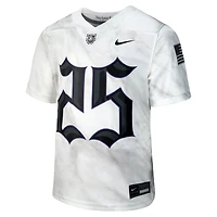 Maillot de match réplique Nike pour enfant n° 25 White Army Black Knights Collection 250